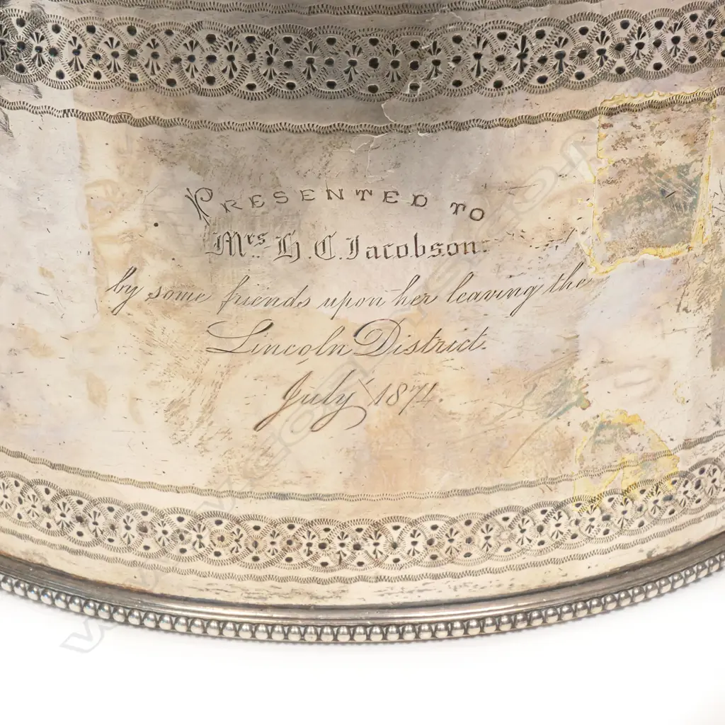 George Coates & Co. retailer stamped Victorian silver teapot, Image 1++